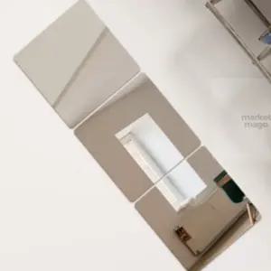 엠다인 붙이는아크릴거울 3개20X20 욕실붙이는거울