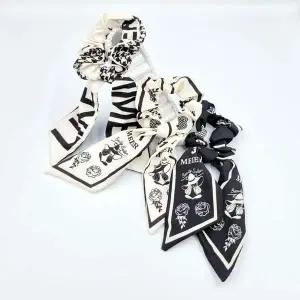 롱리본 니트 코튼 우레탄 벨벳 3종 실크 스카