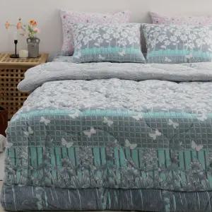 단델리안 밍크 극세사 차렵이불 부드러운 겨울 이불 누빔 패드 침구 V