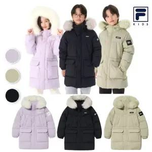[휠라키즈](천안아산점)[특가45%할인] 빵빵한 스노우볼 후드 퍼 롱다운 3컬러 [FK2DJG4205X]