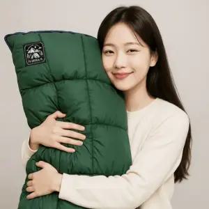 브리니아 벨벳에어 침낭 캠핑 차박 솜 이불 사계절