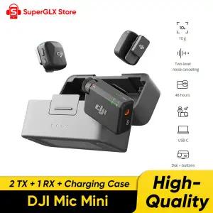 DJI Mic Mini 2TX1RX충전 케이스 지능형 소음 제거 기능을 갖춘 무선 마이크 오디오 DJI Original