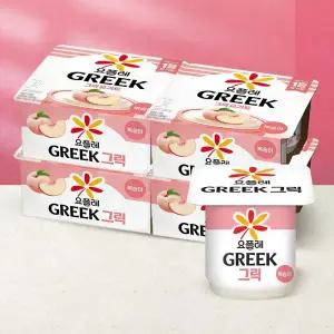 빙그레 요플레 그릭 복숭아 80g 16입 (4입번들x4개)