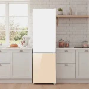 [캐리어씨알케이]캐리어 모드비 250L 파스텔 피트인 콤비냉장고 MRNC251ESM1 화이트+베이지