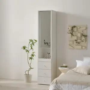 보루네오 마르체 폴라 400 거울 서랍 키큰 옷장 BOW559C (착불)