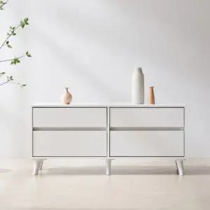 마르체 이든 1200 4단서랍 TV다이 높은 거실장 BKC741C (착불)