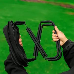 앙플러스 파우치에 쏙 접이식 낚시 간이 의자, 블랙, 1개