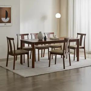 헤르짐머 소나 6인 원목 다이닝 테이블 식탁세트 1800