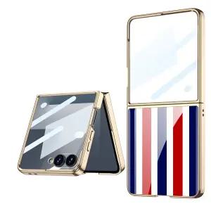 디바이스풀 갤럭시 Z플립7 케이스 대리석 명품 강화유리 슬림하드 케이스 지플립7