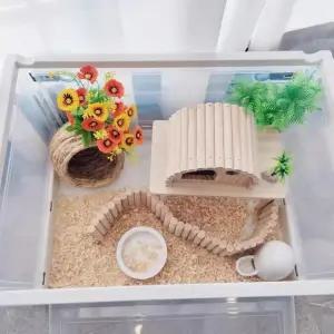 햄스터 케이지 아크릴 하우스 투명 리빙박스 집 120L