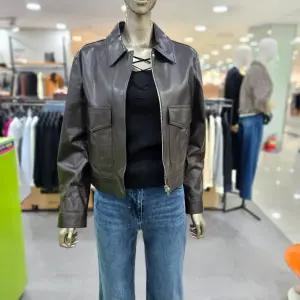 시슬리/애플아울렛/배지터블 양가죽 집업 점퍼 SA LE02441