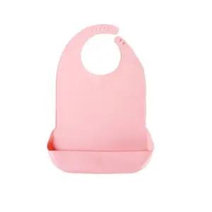 성인 실리콘 요양원 어르신 노인 식사 턱받이 핑크 소 (WFK2KQ3)