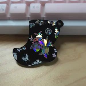 라라오브젯 귀여운 버선 자개 키링 / 전통 소품 외국인 친구 선물 기념품 가방 장식