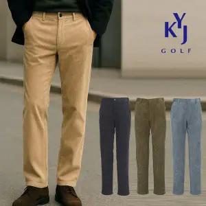 [김영주골프] 겨울 기모 코듀로이 팬츠 히든밴딩 스판 골덴 남성 따뜻한 골프 바지 DPWMSL24