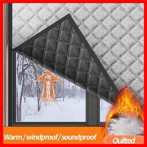 방풍 및 따뜻한 커튼 겨울 방풍 침실 절연 필름 방한 완전히 밀폐 된 스크린 창 문짝 커튼