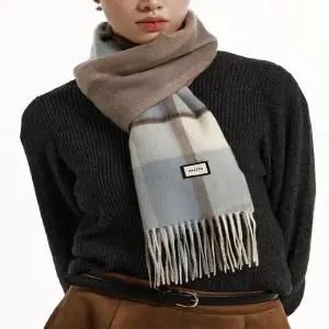 갤러리아 HIMU5F224B2 [Cashmere Blended] 블루 체크 캐시미어혼방 머플러