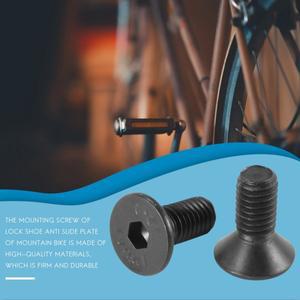 Shimano SPD 자동 잠금 페달 스틸 BlackJAS 용 8Pcs MTB 자전거 신발 클리트 장착 나사