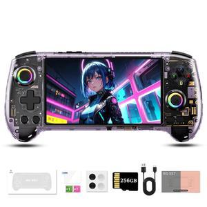256G, 5 48인치 AMOLED 디스플레이 안드로이드 14 12GB LPDDR5X/256GB UFS4 0, RGB 비디오 게임 콘솔 게이밍 플레이어가 탑재된 Actualia RG557 레트로 핸드헬드