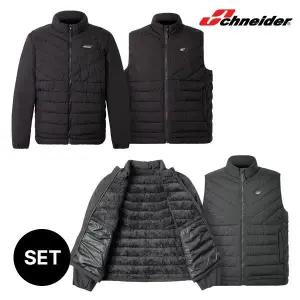 [슈나이더] 남성 경량 패딩 자켓 베스트 세트