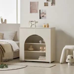 [히트가구] AD111 낮은 장식 선반수납장 800 1color (착불)