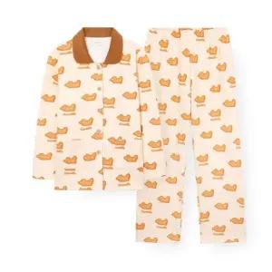 [갤러리아] [오르시떼] 여성 G028 토피까미유 긴소매 파자마 세트