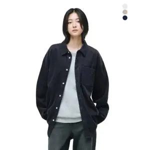 [그루브라임]유니) 코튼 코듀로이(12골) 긴팔 셔켓 (세미오버핏)(25년)(3COLOR) (FRBWCIV790M)