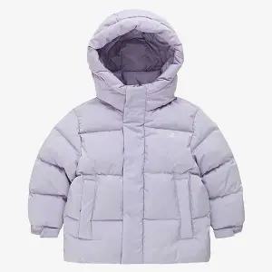 [뉴발란스]국내매장판 뉴발란스 아동패딩 키즈 에센셜 숏 후드패딩점퍼 NK9PEB102U-LAVENDER P2510