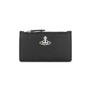 [비비안웨스트우드] 여성 ORB 로고 블랙 카드지갑 54020005W S000D N403