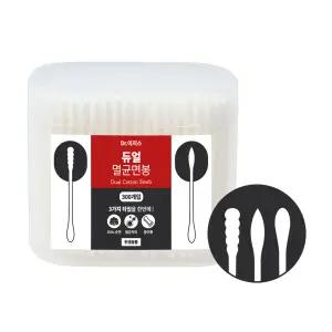 닥터이지스 3TYPE (둥근+나선+원뿔) 순면 듀얼 멸균면봉 300개입