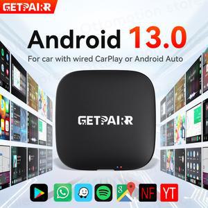 GetPairr P1 Carplay AI Box 안드로이드 13 무선 자동 스마트 Netflix Mazda TV Toyota GMC Hyundai 박스 Haval Ford Youtube