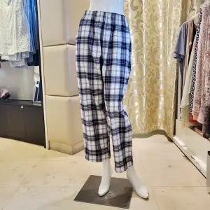 [대구백화점] [비너스]여성 면기모 체크 이지웨어바지(VEP3963W)