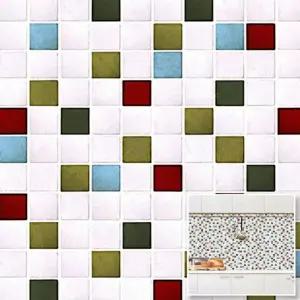 포인트 시트지 타일무늬 벽지 리폼 인테리어 접착식 셀프시공 50x80cm