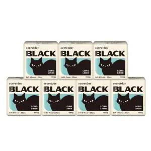 시크릿데이 블랙 롱라이너 20p X 7팩