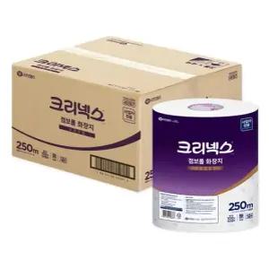 크리넥스 점보롤 화장지 250M 3롤 X 4팩 총12롤 45367 2겹