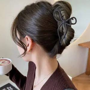 [콩심팥심]인기 왕리본핀 패션 20cm 예쁜 스타일 블랙