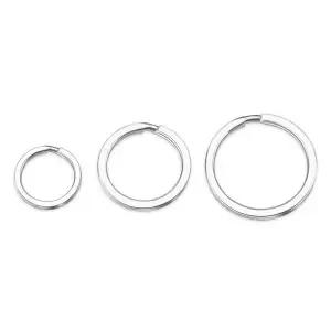 TC 304 스텐 납작 키링 열쇠 고리 키홀더 링 체인