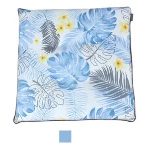 업소용 사각디자인 수채화패턴 블루 쿠션방석 사무직 업무용 겨울 가을 컴퓨터의자 봄 회사