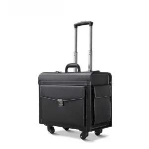 가죽 파일럿캐리어 승무원 여행 기내 서류가방