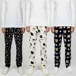 [보리보리/속옷도둑]모두잠 남성 겨울 극세사 수면바지 잠옷바지 파자마 홈웨어