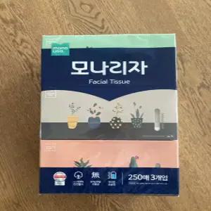 모나리자 미용티슈 250매 3개입 4팩