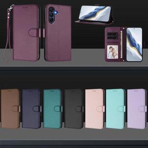 삼성 갤럭시 A07 A56 4G 자석 가죽 케이스 플립 지갑 랜야드 커버