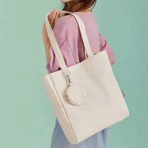 클래식 데일리 에코백 파우치 키링 심플 스퀘어스타일