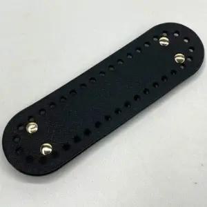 타원형 코바늘 뜨개 가방바닥 가죽밑판 블랙_23546307