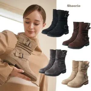 [하프클럽/슈리오]슈리오 더블벨트 컴포트 부츠