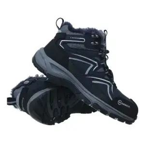 [셀링앤코] 힘맨 중단화 방한 안전화 HM-806N 지퍼 네이비 겨울 기능성 작업화 털달린 방한화