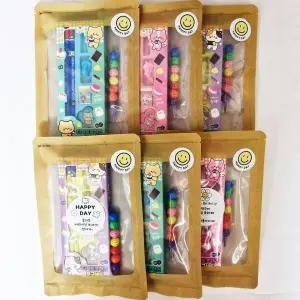 7종 문구세트+스티커 완성포장 6 유치원 어린이집 생일선물 답례품 구디백 선물 어린이 단체선물