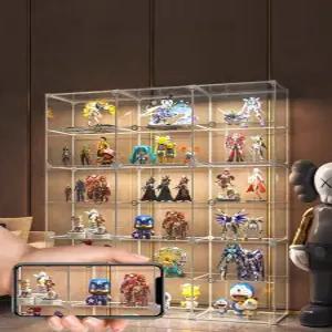 디스플레이 투명 피규어 장식장 진열 아크릴 선반 랙 진열장 인형 인테리어 박스 쇼케이스