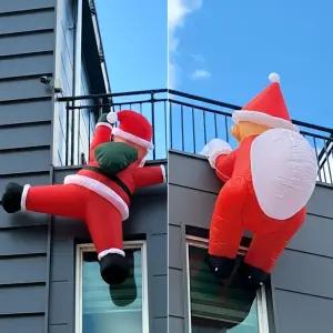 크리스마스 에어벌룬 산타 야외 대형 벽을 타는 산타
