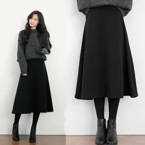 오네어 융 기모 롱 치마 레깅스 여성의류