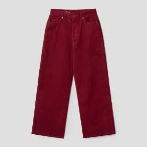 에잇세컨즈 여성 본딩 코듀로이 커브드 와이드 레드 165X21AP86 320955